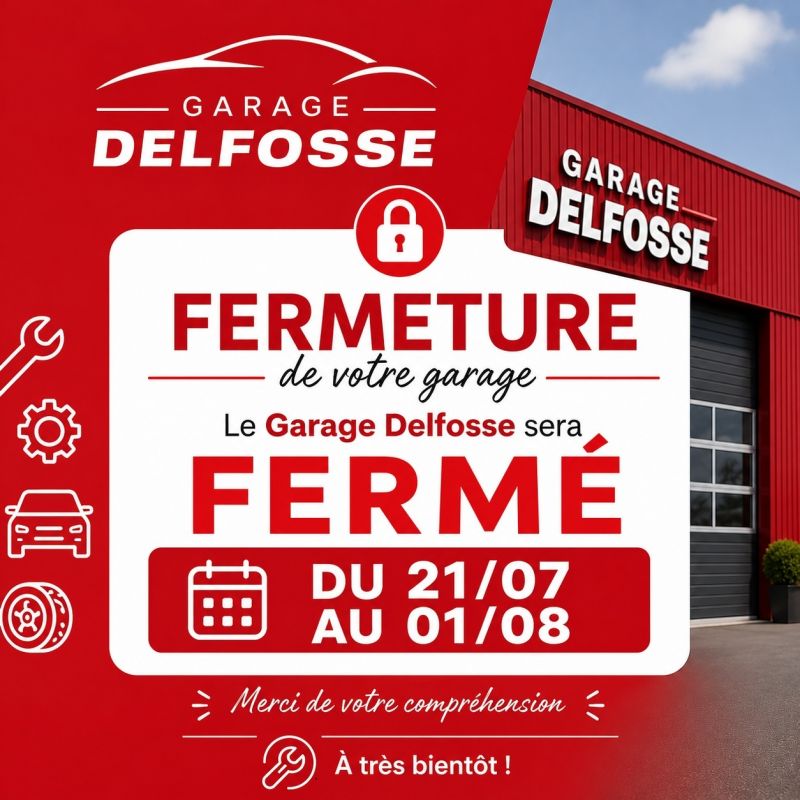 Fermeture d'été