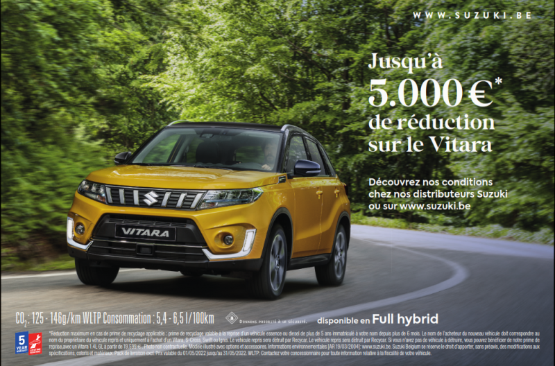 Economisez jusqu'à 5000€ pour l'achat de votre Vitara